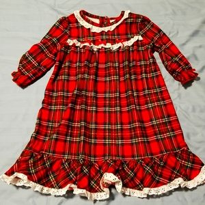 Plaid holiday dress